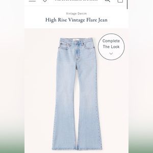 Abercrombie high rise vintage flare size 28